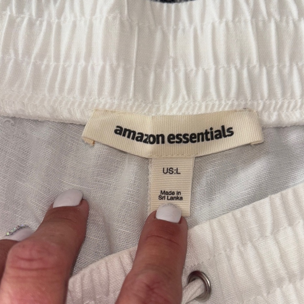 Linen White Pants - Picture 2 of 3